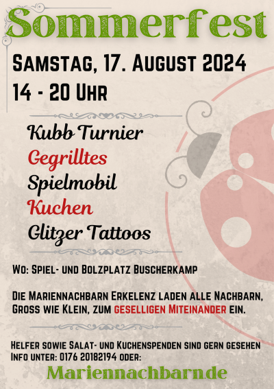 Garagentrödel - Einladung
